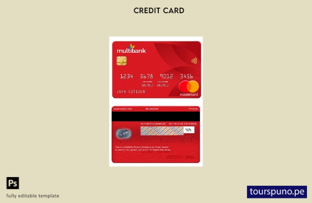 Plantilla Mastercard Panamá Multibank lista para imprimir